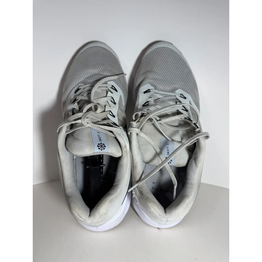 Nike Swift 3 Mens Running Shoes Grey White Black FZ9666-005 Size 14